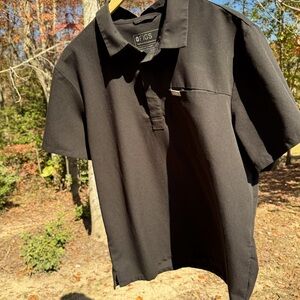 Figs scrub polo. Black. Size Large.